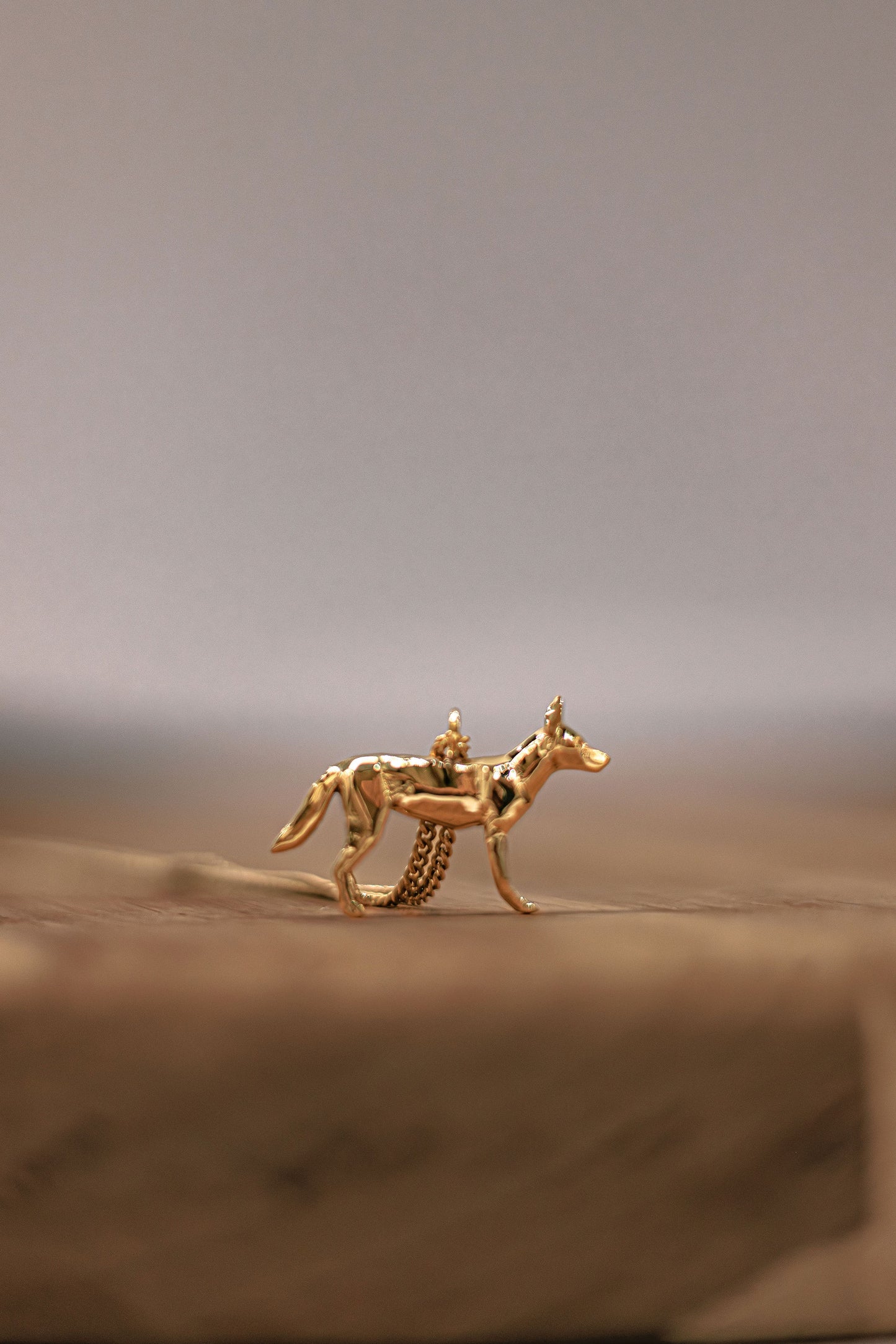 African Wild Dog Pendant on Chain