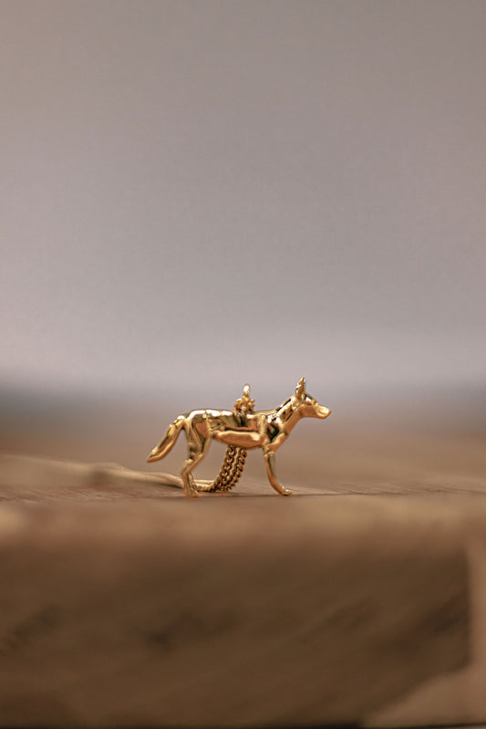 African Wild Dog Pendant on Chain