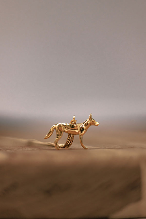 African Wild Dog Pendant on Chain