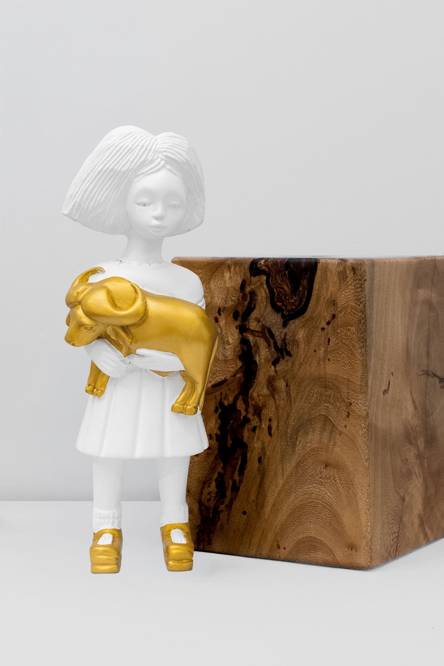 The Little Clonette Doll Figurine in White Buffalo
