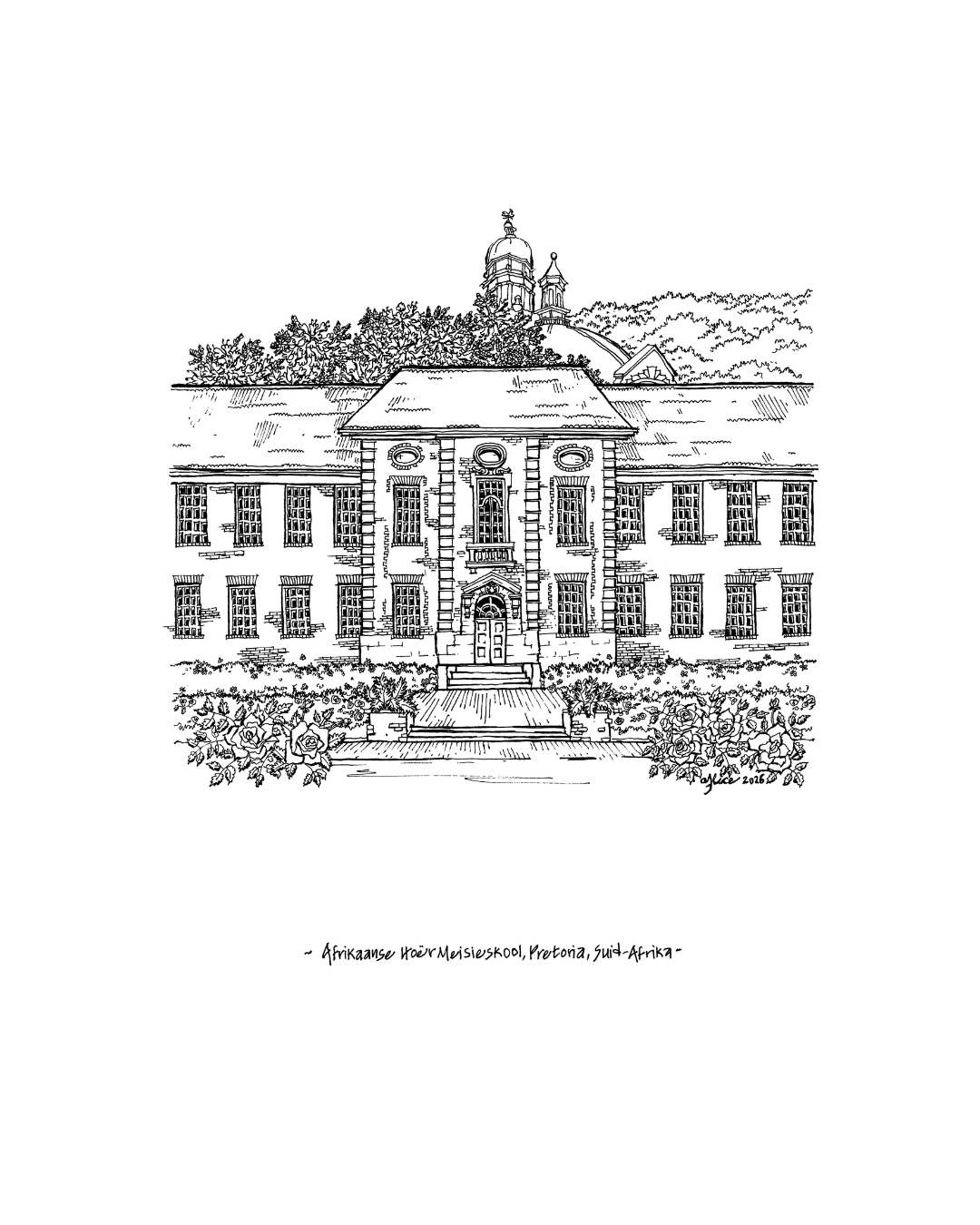 Afrikaans Hoër Meisieskool Front View