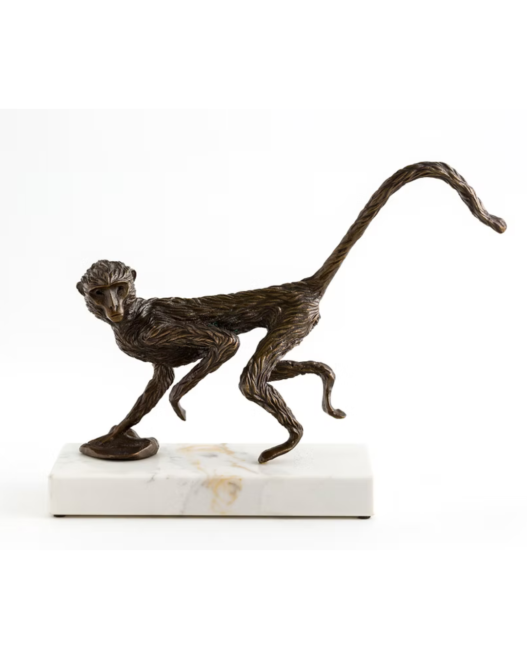 Bronze Monkey Sculpture